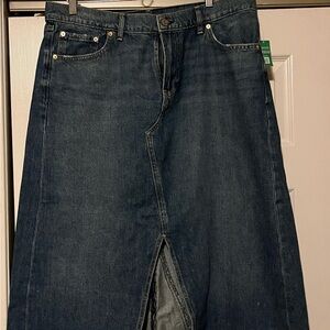 New Gap Jean Maxi Skirt Size 16/33